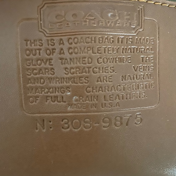 Coach Olive and Brown Crossbody Bag - Picture 5 of 5